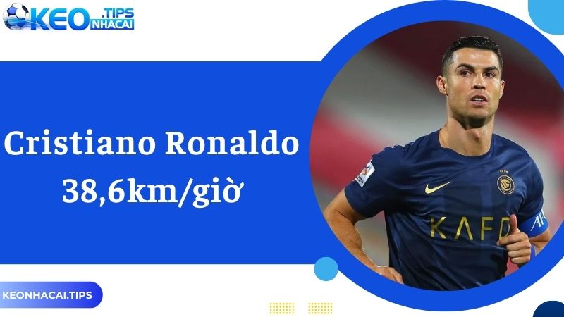 Ronaldo xếp đầu danh sách top 5 cầu thủ chạy nhanh nhất