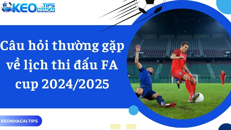 FAQ - giải đáp các thắc mắc về lịch thi đấu FA cup 2024/2025